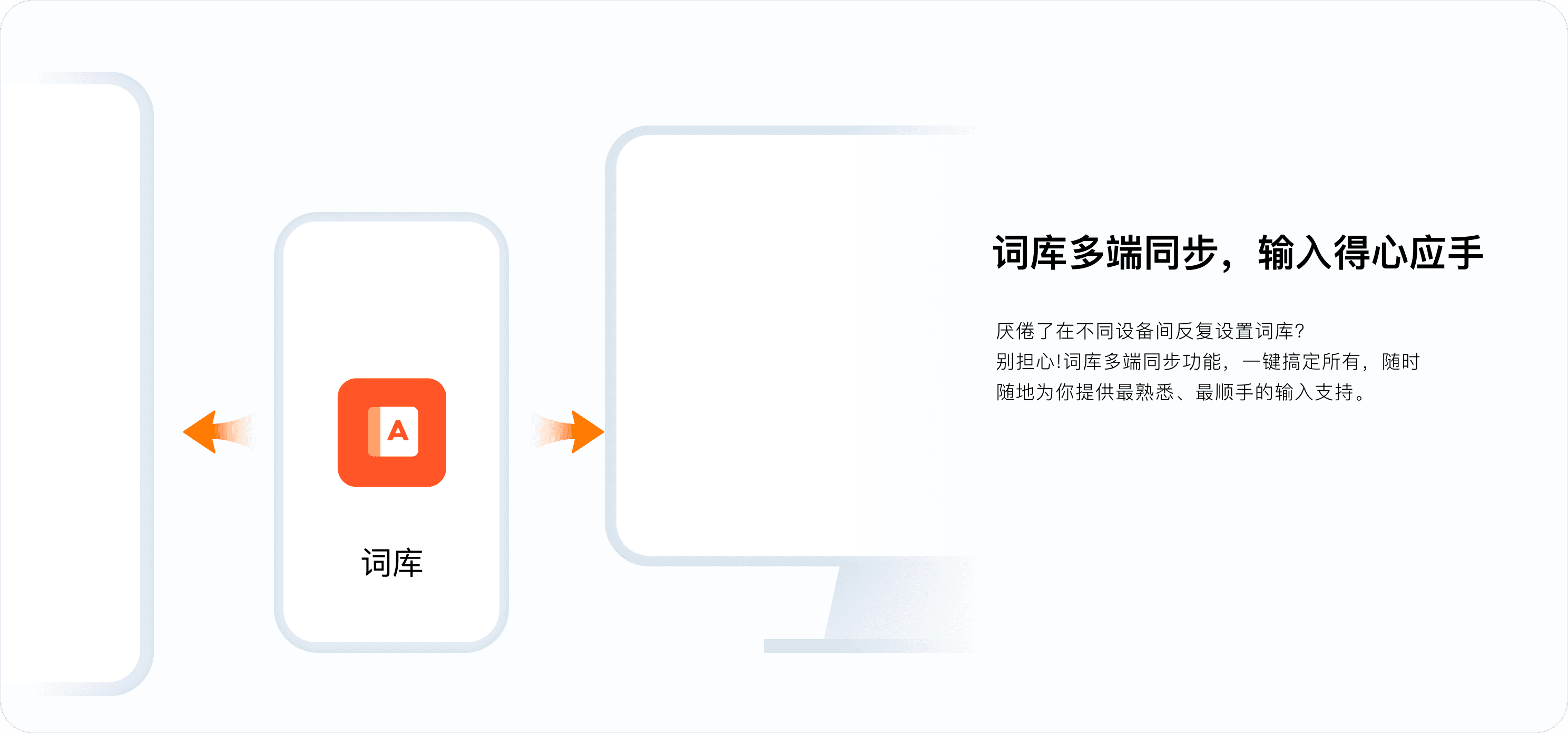 搜狗输入法账号与多端数据同步示意图